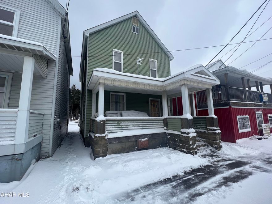 Alumn sided two story home being sold to settle estate. The home contains 4 bedrooms, bath, kitchen, dining and living room. Full basement with newer hw boiler. The home needs some updating.
