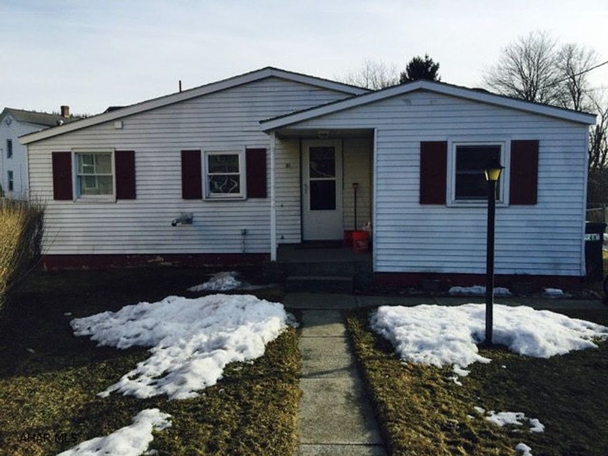 Good starter home with updated bath and kitchen. New appliances.  Pellet stove include which heats whole home.