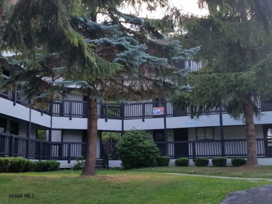 Immaculate 2 bedroom, 2 bath condo with view of woods from back balcony, located near hot tub building. Furnished and tastefully decorated. Enjoy the amenities of this 4 season resort: skiing, swimming, tennis and golf. #J-341  $235.00 is the monthly association fee.
