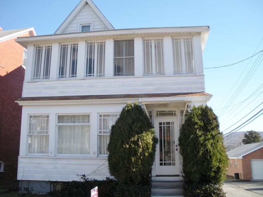 Duplex - 1st floor, 1 bedroom, updated bath, rear deck, fenced yard. 2nd floor, 2 bedrooms, updated kitchen & bath, large living room. Most new windows, newer rolled roof, 100 amp. breakers, 1 car garage. Separate utilities. Washer & dryer in basement included. Walking distance to campus.