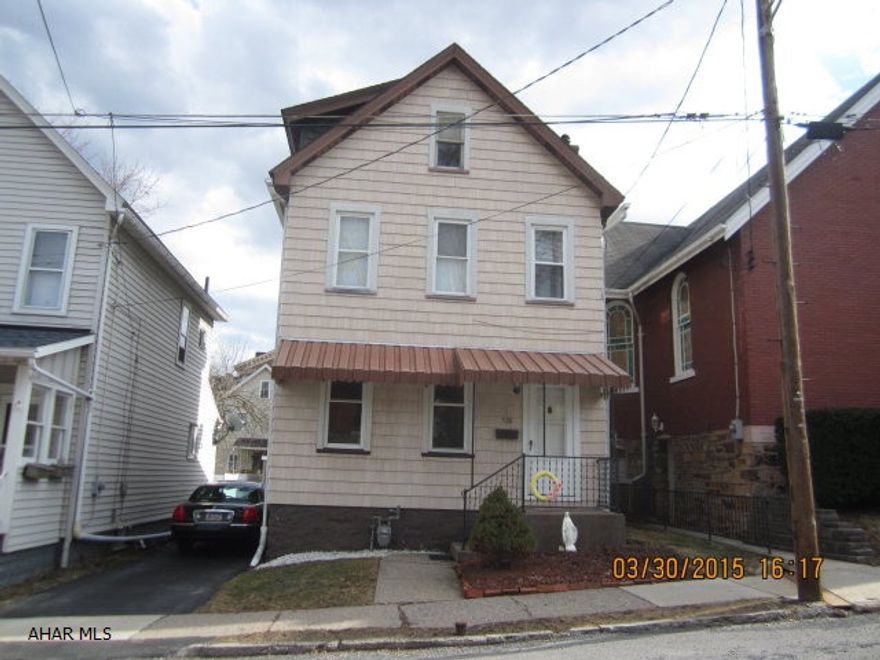 Must see the inside-Ready for you to move right in!  Beautifully updated 4 bedroom home in Hollidaysburg borough.  Updated kitchen and baths, newer appliances, and central air! Many possibilities for the third floor-great childs playroom or additional bedrooms. Also features off street parking with a carport and driveway.