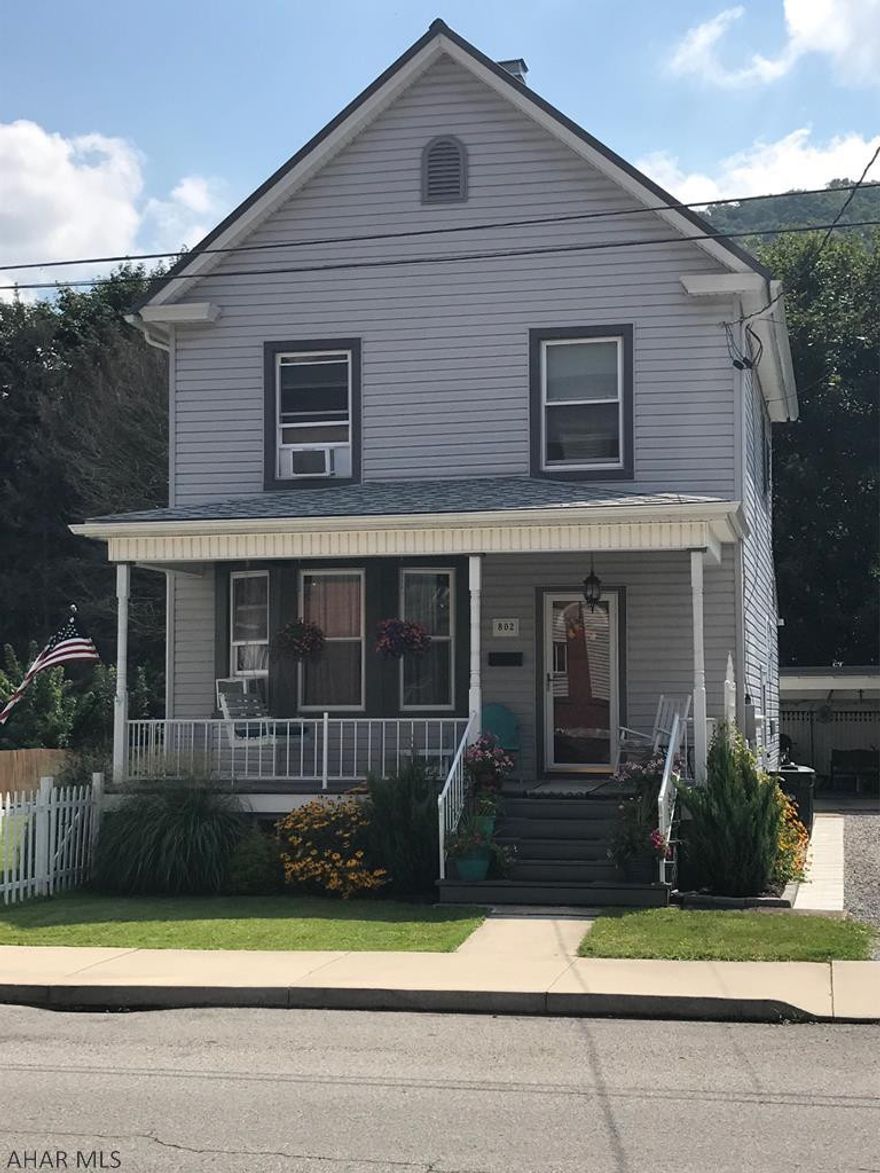 This adorable home is meticulously cared for & maintained to perfection. Take time to enjoy each room as you tour this home.You will feel it saying WELCOME! The first level offers a lovely foyer, large living room with ceiling fan, 3/4 bathroom, a bonus room that could be used as a bedroom/playroom/office, etc., a bright and cheery kitchen with great appliances, (NEW stove & dishwasher) & a mudroom. The second level offers 3 bedrooms (one doesn't have a closet), a tastefully done bathroom with a wonderful soaking tub. At the end of the hallway you will find a large walk in closet that leads to a covered, open porch area. Use your imagination as to how to use the porch, three season porch/sunroom/reading room, etc.  All the work is done, just enjoy this impeccable home! BIG FENCED YARD TOO!