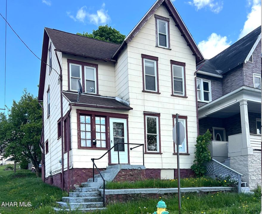 BACK ON MARKET! No Fault of the House or the Seller. Investors! Great Solid House in need of TLC. Situated on a Corner Lot this Home has alot to offer. 2 Spacious Bedrooms, Primary BR has a walk-in Closet, Finished Attic could be a 3rd BR, Updated Full Bath, Nicely laid out Kitchen, Formal Dining Room, LR, High Ceilings, Enclosed Front Porch w/ Laundry Hook-up, Flat Yard w/ covered Back Porch. Vinyl Windows in 2005, Furnace 2019. Gas Forced Air Heat. Hot Water Heater 2017, Newer Electric Panel Box w/ 100 amp. Whole 1st floor rewired. Roof 2005. Don't pass up seeing this house for your Investment Portfolio!