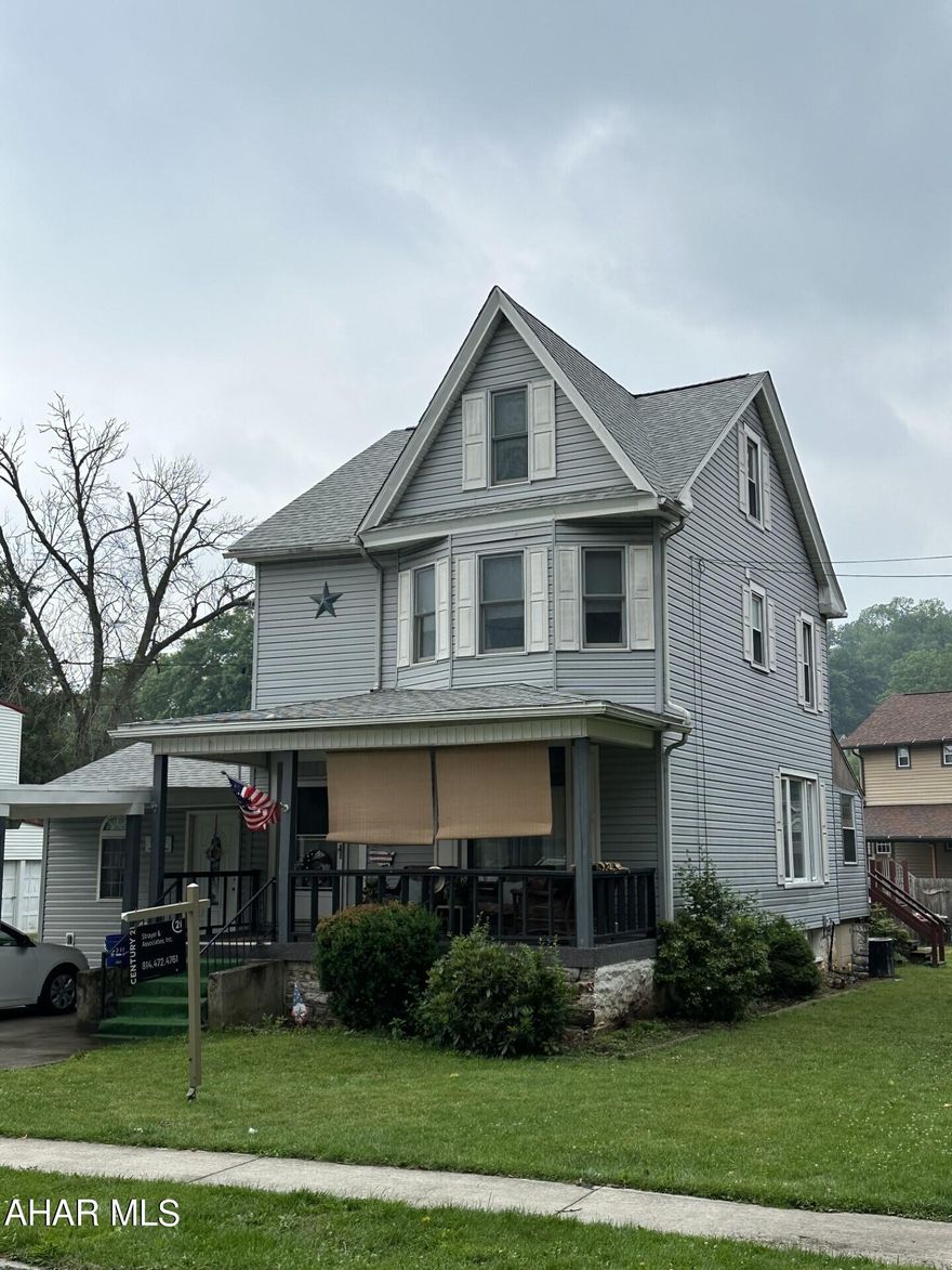 New roof on house. New deck to be installed.