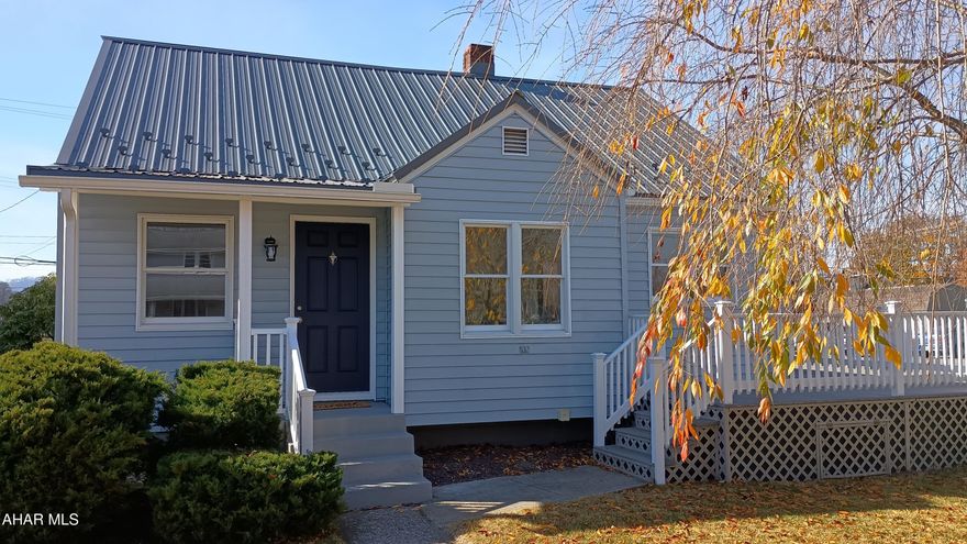 Lovely, move in ready 3 bedroom, 1 bath home.  New metal roof and gutters, refinished hardwood floors, new 100% waterproof laminate in kitchen and dining room.  Freshly painted, nice closet space.  Carport outback, nice level yard and solar lighted deck. Canal Basin Park is right across the street to enjoy at your pleasure.