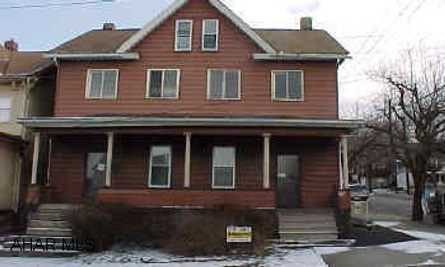 Side by side house w/3BR each side. New roof and some new windows. Good income potential. Tenant pays $400 plus all utilties. All utilities are separate.  New water lines into house.