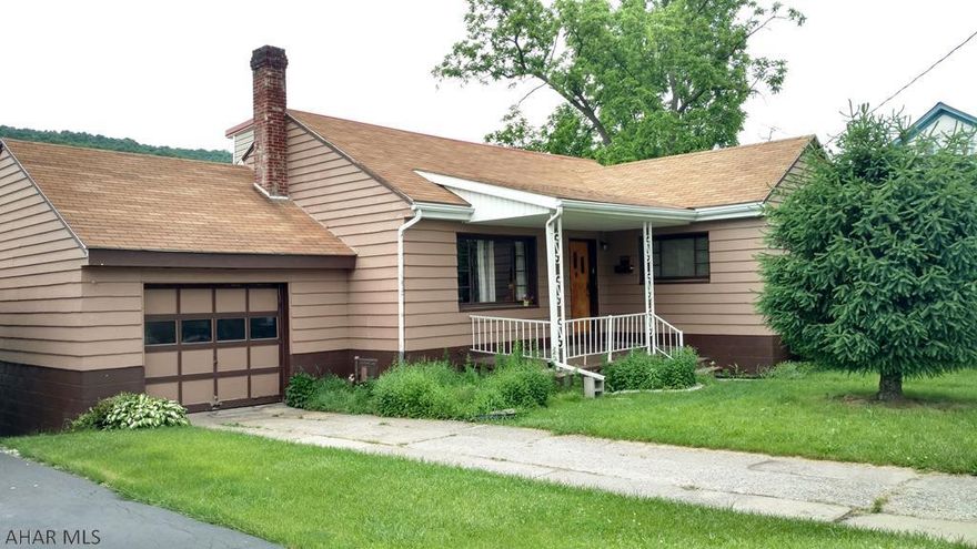 Cute 2BR ranch, nice lot, on a quiet street. Spacious living room, hardwood floors, large, unfinished, walk-out basement, spacious walk-up attic area above house & above 1-car garage for lots of storage. House needs some TLC,  but priced to sell! Motivated seller! Call Listing Agent for an appointment