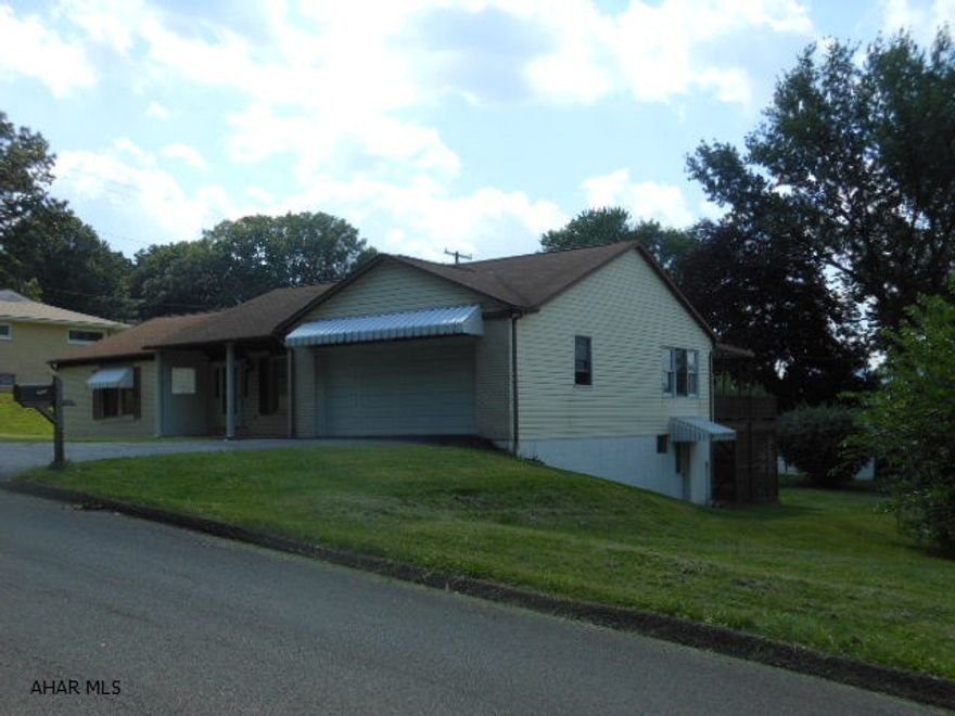 Very nice and relaxing brick ranch home on nice lot. Large living room, nice family room w/ brick fireplace that opens to nice covered deck and great city views. Master bedroom has it's own private bath. Huge finished basement with a partially finished bedroom and room to finish for a Rec room. Additional corner lot with garage for sale by another family member.