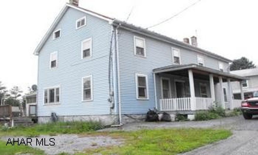 Seller is committed to swift and accurate responses on all valid purchase offers.  If you have not received a response to your offer in 72 hrs (not inc wkend & holidays) you may call 877-885-1624 leave mess id the prop your phone # & email add along with Double house in Borough.  Needs work, freezed damage.  As is sale.  2 BR ea side + captive 3rd.  One side is more modern thean the other.  1st fl laundry each side.  All contract/offers are subject to seller senior management approval and any offers or counter offers by seller are not binding unless the entire agreement is ratified by all parties.  There is a $75 document fee buyer must pay at closing.  Call agent for more information