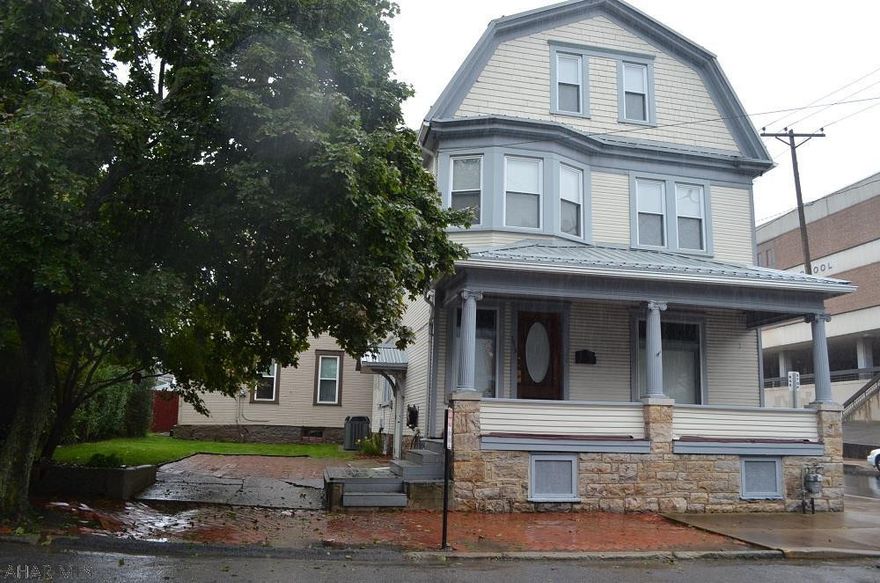 Move-in ready 2.5 story home.  If you need bedrooms, this is for you.  4 on second floor & possible 2 on third level.  New 50 year metal roof in 2017.  Beautiful  woodwork & spacious kitchen, DR, & LR.  Laundry on 1st floor.  Combination widows, with some being cut glass.  Remodeled bathroom, with a shower & commode in basement. Central air and all appliances included.  Off street parking & large covered front porch.  Any & All offers will be considered!