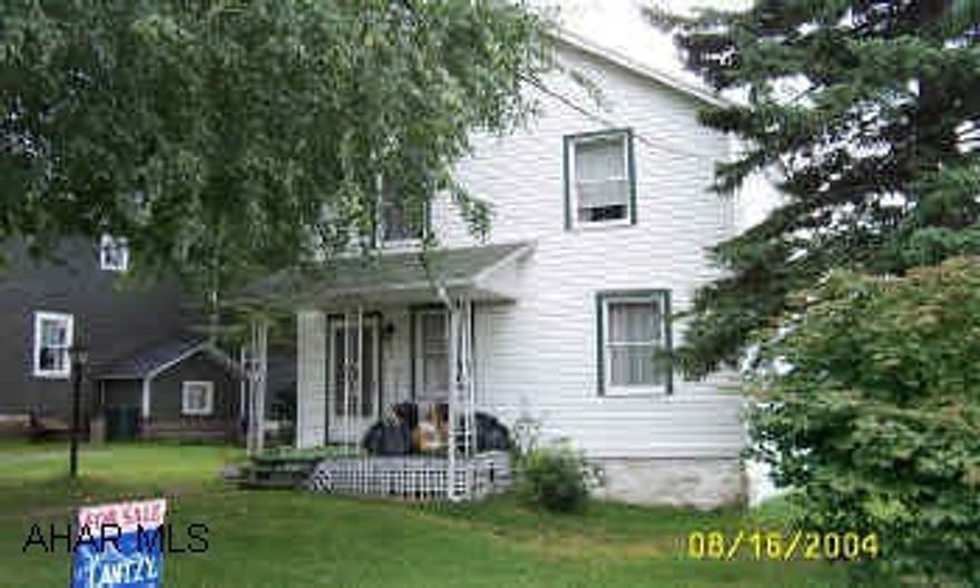 two story, 6 rooms, 3 bedrooms, 1 bath, thermopane windows and vinyl siding