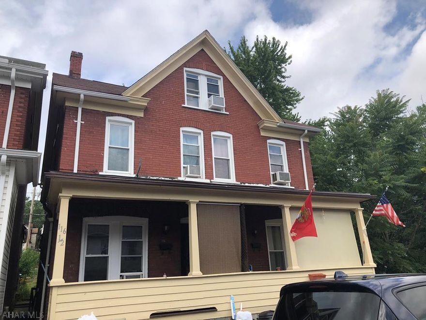 Nice side by side duplex with good rental history. Tenants pay heat and electric. Covered front porches and a rear yard for each side. Each unit has a 3rd floor that can be used for a 3rd bedroom.