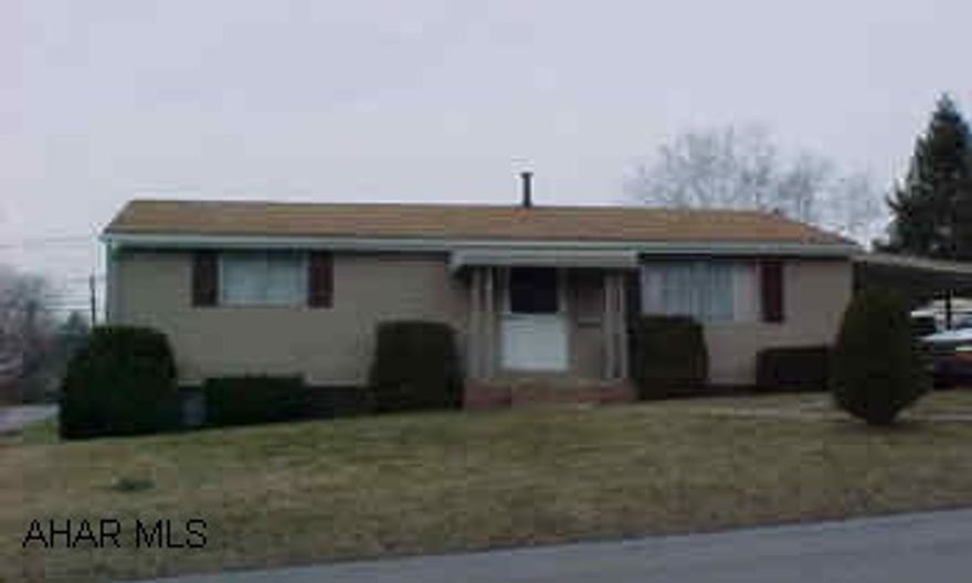 Legal address is 614-18 Grant Avenue, Altoona. Nice 2 BR ranch on corner lot.  Needs some updating. Good mechanics with central air. Newer roof and siding.  Go past Hench Bros., left on Main to E. Caroline.