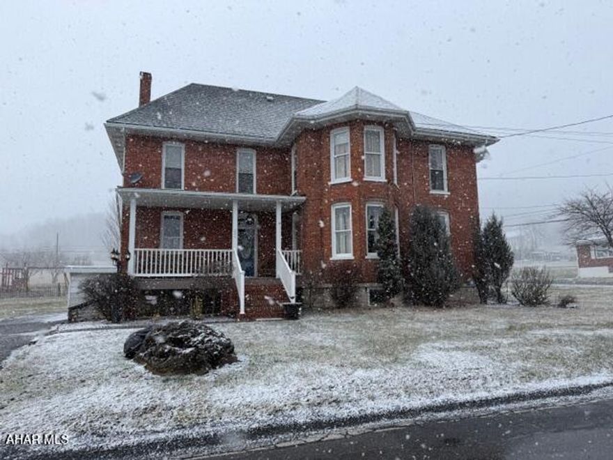 Welcome to the most beautiful Victorian home built in 1892 in Osterburg, PA,  where historic charm meets modern luxury! This home offers 6BR and 2FB. Home has been remodeled however, seller kept the craftsmanship of the woodwork while updating to a more modern home. From the gorgeous cherry kitchen cabinets, to luxury vinyl flooring, ceramic tiled baths inside shower and flooring, you will fall in love with this home. First floor laundry offers convenience along with a full bath, 2BR, LR and DR. Find the large master BR on the second level along with 3BR's and a full bath. Need more space? Not an issue here with the fully finished attic. 
Once you retreat to the outside, enjoy the peacefulness of the outdoor patio with a fireplace. Hear the laughter of kids playing in the yard thats over a half acre! 
And, home features a 2 car detached garage.
(History pertaining to the red glass door -In the 1800s, red glass in a door was a popular decorative choice that indicated status, as the color was often created using expensive ingredients like gold. It was a stylish and eye-catching element for Victorian-era homes.)
Call listing agent to tour this beauty asap!