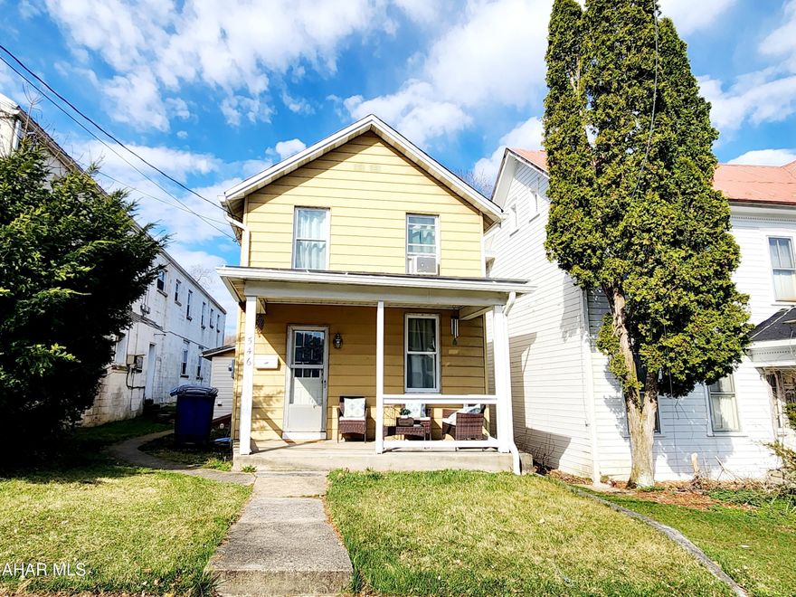Charming two bedroom home in the heart of Bedford Borough. This older home has many original quirks with updated charm. The first floor offers original hardwood flooring through the living room and dining room. The kitchen has had a complete remodel along with the laundry room. The second floor features 2 bedrooms and a full, updated bathroom.  This private backyard offers off-street parking, room to run, and is great for entertaining.  The location is perfectly situated within walking distance to downtown boutiques, restaurants, and a few miles from Bedford Springs Resort. Call for your tour.