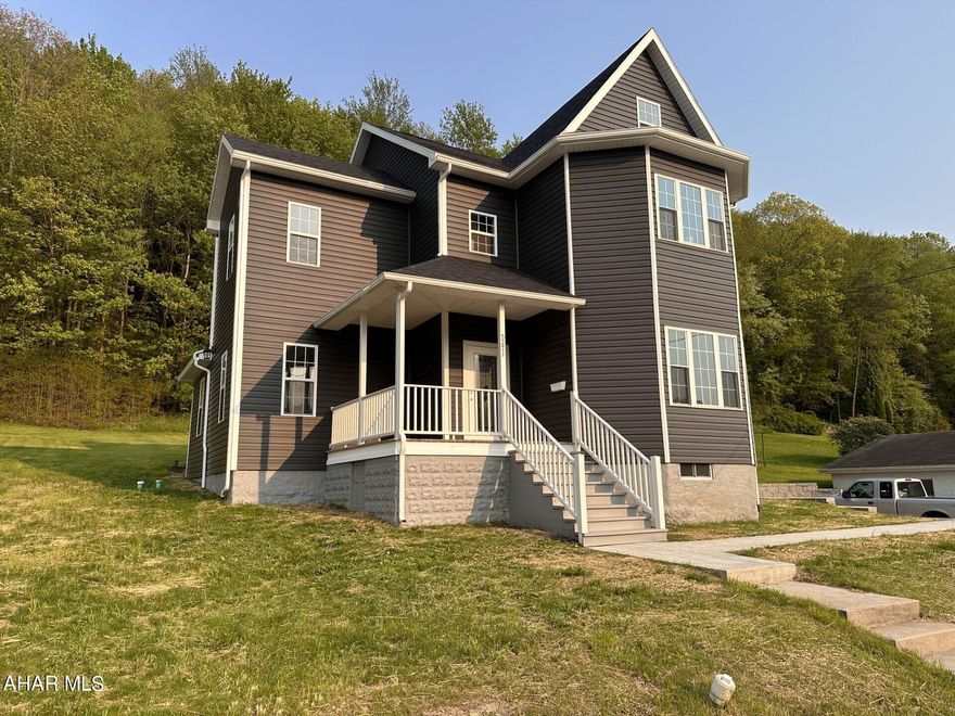 Just bring your belongings to this totally remodeled 4-5 BR, 2 1/2 Bath home!  Open concept for the Kitchen, LR, & dining area.  1st floor laundry & 1/2 bath for convenience.  Master bedroom suite has full bath with great closet space and private deck.  Third floor has additional bedroom space or play area.  New oil furnace with 6 zones & extensive spray form insulation.  All new stainless appliances included.  Don't let this one get away!