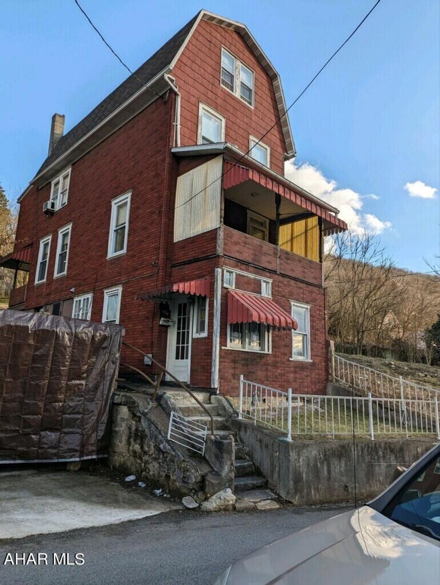 Johnstown- 2 story, 2 BR frame home on 35 x 212 lot. Gas HW heat. Needs work. Buyer is responsible for sewer compliance & repairs. Most of contents included in the sale