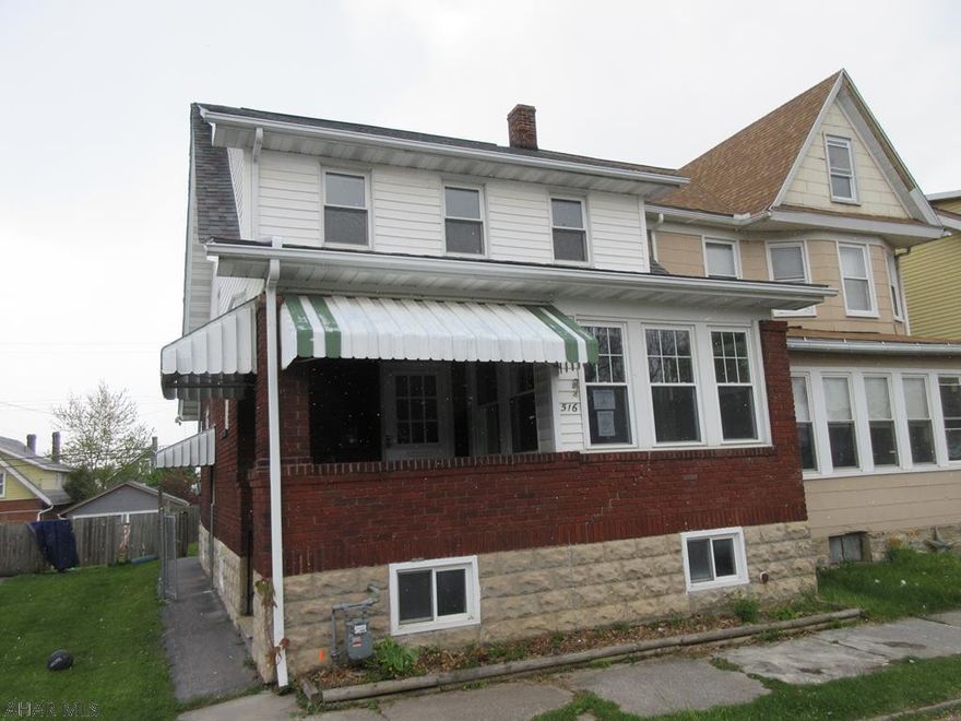 Altoona area 2 story brick and vinyl with formal living room, sunroom, dining room plus modern kitchen and bath. Vinyl windows and most mechanics seem to have been updated at some point. Fenced yard and off street parking to rear alley. Lots of nice features here to consider! Property sold AS-IS. Seller will make no repairs. Offers must be submitted through HUD approved broker. Buyer pays both transfer taxes. Exclusive Agency. Equal Housing Opportunity. Marketed by Olympus AMS www.olympusams-re.com. www.HUDHomestore.com