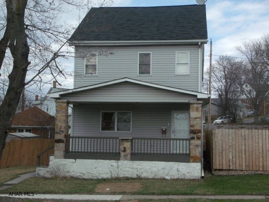 Very well maintained Altoona home on Logan Blvd, yet close to Hollidaysburg, Lakemont Park, and the Logan Valley Mall. House sits on 2 city lots.  This 3 bedroom, 1 1/2 bath house features large rooms.  The attic is heated and could be that 4th bedroom - or used for storage.  All windows are thermo pane. 3 off street parking spaces in the rear of the house.