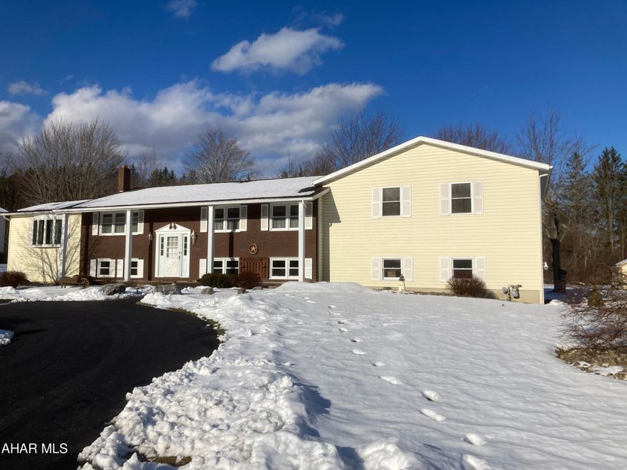 Absolutely incredible 3 bedroom home in the Foot of Ten area of Hollidaysburg Area School District. This wonderfully maintained home has been extremely well cared for by the original owners. It sits on a large, beautifully landscaped, level lot with mature trees and shrubs. The interior of the home has well over 3000 sq feet of living space. You'll be drawn into the warmth and open layout of this home and its amenities. The great room is a wonderful space for entertaining friends and family and the master bedroom with master bath and walk in closet has to been seen to truly appreciate. The home has multiple heat zones and 2 mini splits as well for additional heating or cooling needs. All kitchen appliances are included as well as the washer and dryer in the laundry room.