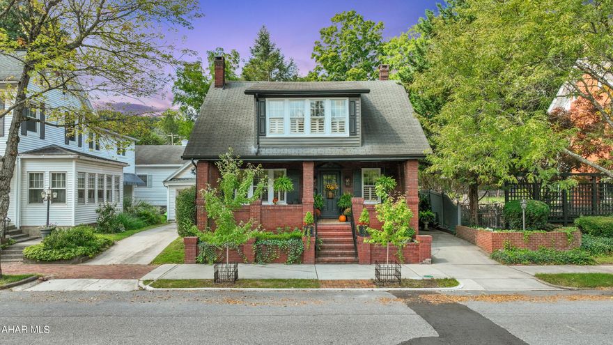 1920 BRICK BUNGALOW NESTLED IN THE HEART OF BEDFORD HISTORIC DISTRICT. SIT ON THE DEEP FRONT PORCH AND ABSORB THE RELAXED PACE OF THE TOWN. SOAK IN THE BEAUTY OF THE TOWN'S HISTORIC 1766 CEMETERY. STROLL OR BIKE DOWN THE STREET TO THE FAMED BEDFORD SPRINGS, JUNIATA RIVER, WINERY, QUAINT SHOPS,OR ONE OF THE DELICIOUS EATERIES. IF PRIVACY IS WHAT YOU DESIRE, YOU CAN HIDE AWAY IN THE SECLUDED COURTYARD. QUALITY OF LIFE, STYLE, AND COMFORT IS WHAT THIS GENTEEL HOUSE OFFERS.  MUST-SEE CUSTOM INTERIOR WOODEN SHUTTERS, NEW PERIOD-INSPIRED APPLIANCES, CUSTOM 1920'S UNFITTED KITCHEN, TEMPERED GLASS PANTRY, NEW SOFFIT, FASCIA, GUTTERS, FRESH PAINT THROUGHOUT, CUSTOM MISSION LIGHTS, HANDMADE FIREPLACE TILE FROM OHIO ARTISAN, NEW HOT WATER HEATER, 100-YEAR-OLD IRONWORK, RADIANT HEATED BATHROOM FLOOR, HARDWOOD FLOORS THROUGHOUT, BUILT-IN-BOOKCASE AND CABINETS, LARGE WALK-IN CLOSETS, GAS FIREPLACE, AND WATER FEATURE IN COURTYARD.  THIS WOULD MAKE A HEAD-TURNING HOME OR SHORT-TERM RENTAL