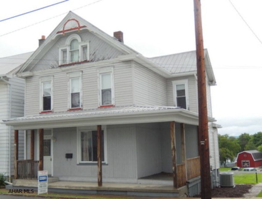 ALL OUTSIDE TRIM IS CONTRACTED TO BE PAINTED SOON. COLORS ARE WHITE AND DARKER GRAY. Well cared for  3 Bedroom 1.5 Bath home. Large rooms and original wood work. 1st floor Laundry and updated half bath. Storage closet/ pantry. Large updated Kitchen includes Stainless Steel Appliances. 2nd floor has 3 large bedrooms with closets, and a full updated bathroom. Newer Central Air and windows. Off street parking in rear for 3 or 4 cars.