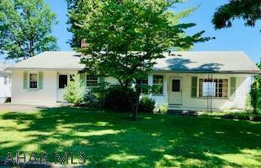 Nice ranch style home only minutes from downtown Bedford. Spacious living room and a nice view of the woods across the road as you sit at the table in the dining room nook. A handy catch all/mudroom off the kitchen.  The basement could easily be finished to add living space. Plenty of storage. 1 car integral garage. A 19 x 8 covered front porch and upper concrete driveway. Many possibilities with the Ranch Home!