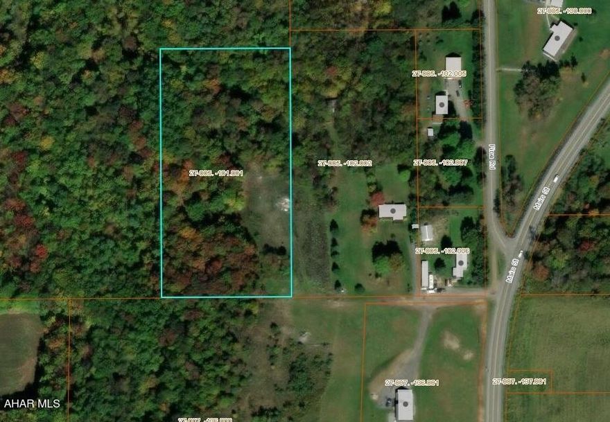 3 acre lot in Cambria Heights school district. Will need perked for septic and well installed.