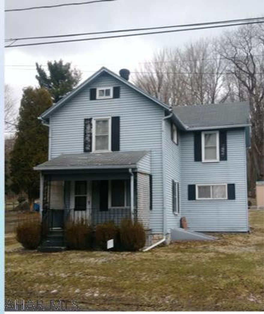 Bring your ideas and take a look at this 3 bedroom great starter home many possibilities exist to make this house your wonderful new home.  Featuring a nice lot with a large detached garage plus an added bonus two storage sheds for additional storage. State game lands within minutes of this home.