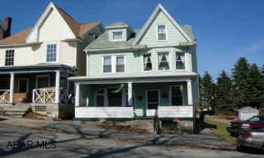 2 story, 4 bedroom, 1.25 bath home with new eatin kitchen, pocket doors, living room fireplace, near Altoona Hospital w/off street parking.