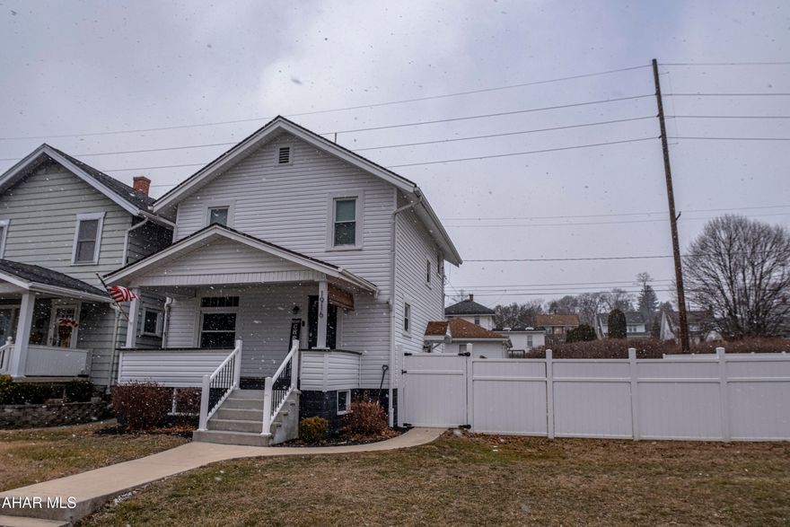 Welcome home to this cozy & modern 3-bedroom, 1-bath single-family home in a  convenient location in Altoona. Enter from the covered front porch into a nice cozy living room that will really make you feel at home. Upstairs features new plush carpet throughout, 3 bedrooms or 2 bedrooms and a walk-in closet, and a modernly updated bathroom. The living room on the first floor flows seamlessly into the dining room with plenty of cabinets for extra kitchen storage. The dining room is open to the kitchen space and has a door to access the spacious deck & back yard. 

Step outside to a large, freshly painted deck & flat fenced-in yard with vinyl privacy fence that spans both the back and side of the property, providing exceptional space for your pets, outdoor activities, gardening, or future expansion possibilities. Whether hosting gatherings or enjoying quiet moments outdoors, this yard offers endless flexibility. The detached garage can be used for covered off-street parking, extra storage, workshop, etc. the possibilities are endless! 

Cozy, modern, & full of potential! Don't miss your chance to make this lovely home yours. Schedule your showing today!
