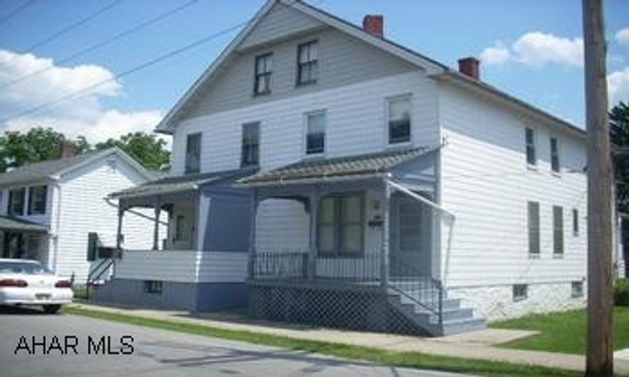 Nice large duplex on a large corner lot with off street parking.....some new windows and updated electrical and all utilities are separated....call John @329-1856