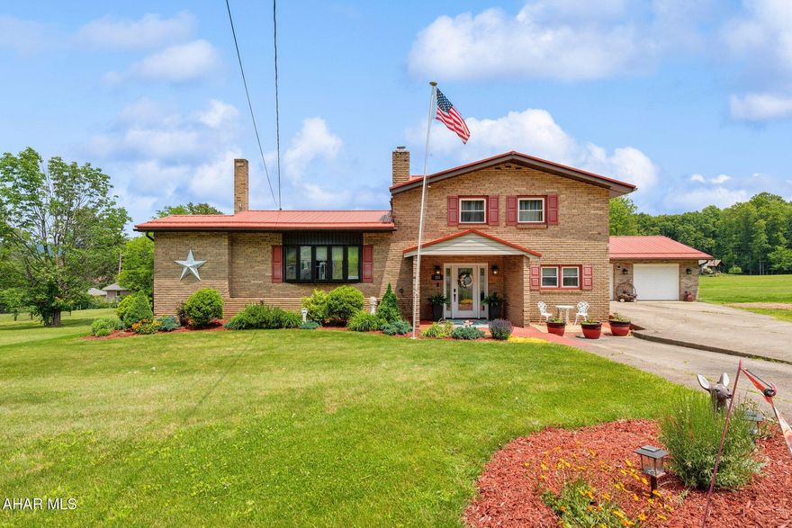 Fully remodeled home with stunning updates & upgrades in Ligonier Valley School District. Situated on a quiet street in New Florence, this 4 bed/1.5 bath is sure to impress. Featuring newer flooring, updated bathrooms, plenty of storage, a metal roof, replacement windows & more. You'll love the stunning kitchen, which boasts granite countertops, stainless steel appliances, a breakfast bar, & custom cabinetry. Large living room w/ gas fireplace. Oversized master bedroom with 2 closets. As a bonus, the carpeted basement has endless opportunities for extra space. Outside, you'll find the 2-car garage, along with a deck, 2 gazebos, large backyard, & amazing in-ground pool w/ a concrete surround & vinyl fencing. So much to love about this home!