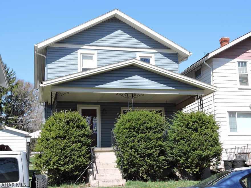 Nicely updated 2 story with big deck off kitchen.  2 car block garage with electronic opener and fenced yard.  Conveniently located with easy access to I99 and the downtown area.  Basement has studio/ home office.  Nice size rooms and big covered front porch