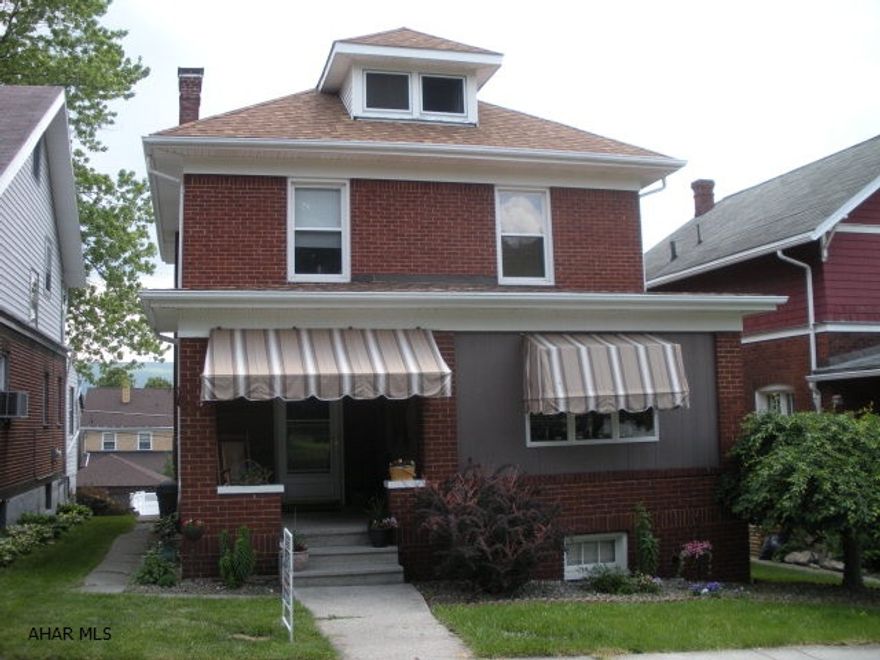 Meticulously maintained 3 bedroom, brick home. Large rooms with hardwood floors, updated 100 amp electric service, newer roof, hot water heat with central air, newer deck, & off-street parking. Basement has a partially finished area that could be additional living space. Very clean and ready to move in! This is a must see home!