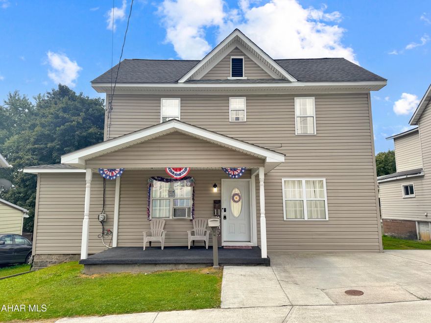 Welcome to 1071 2nd Street in the Blacklick Valley School District! This meticulously maintained, spacious home boasts a welcoming main floor w/ a generous living room, an office, a full bathroom, a dining room, an elegant kitchen, & a convenient mudroom w/ laundry. Upstairs, you'll find four roomy bedrooms along w/ another full bathroom. The unfinished basement offers ample storage space, while the exterior features two off-street parking spots at the front & alley access in the rear. Enjoy relaxing on the covered porches at both the front & rear, & take advantage of the spacious yard, complete w/ an above-ground pool. Don't miss out, call today!