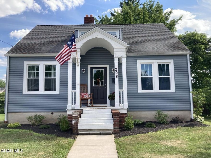Welcome to 208 E Julian Street Martinsburg.  This quaint Cape Cod has been nicely updated, for a new owner. Throughout the home is original woodwork, hardwood flooring, and a convenient laundry shoot on the 1st floor to the basement. The first floor offers a nice sized living room with fireplace, dining room, full bathroom remodeled, and bedroom currently used for an office and kitchen.  The second floor offers three bedrooms and a half bathroom.  The unfinished basement offers a walkout to the fenced backyard,  laundry hookups, and ample storage. The home is within walking distance to restaurants,  Morrison's Cove Memorial Park, and much more! Call listing agent for more information, for your private tour.