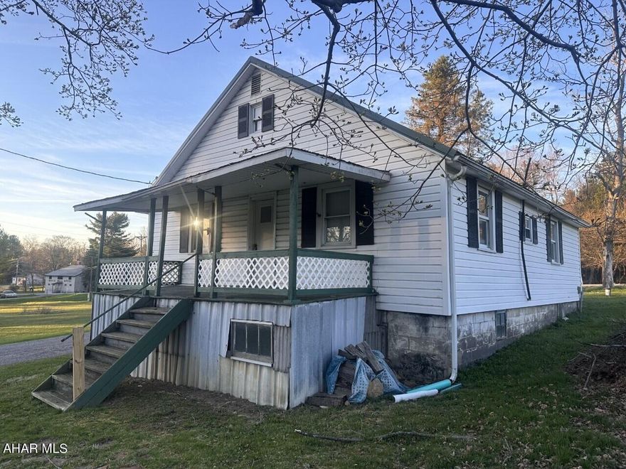 One story. 2-bedroom, one bath vinyl sided house, large eat-in kitchen, and spacious living room. Located in Blacklick township just minutes from Ebensburg and Rt 22