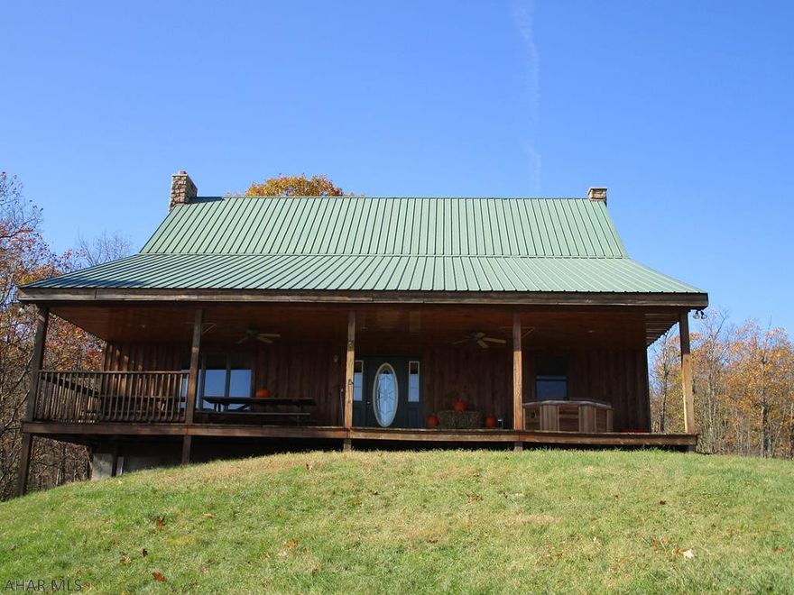 Breathtaking views from this beautiful 4 bedroom 3 bath  home situated on 85 +/- acres. Lower level finished for additional space or could be an in-law suite.  Complete privacy, yet within 2 miles of I-99. Great for horses, trail riding or four wheeling.  This home has a 30x48 Pole barn, 2 run-in sheds, a garage, a pond, pasture areas and so much more!!! This is a one owner property and has been well taken care of. Property is under the Clean and Green program.