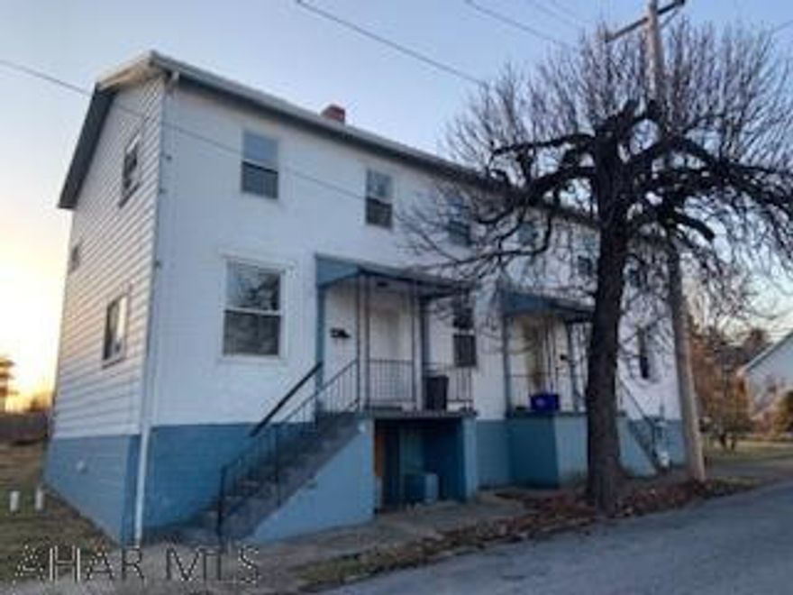 Investment opportunity in Hollidaysburg Borough!  Two 3 bedroom side by side units.  One is ready to rent.  The other is in need of work and TLC.  A new metal roof put on in 2018.  Separate utilities.  Call listing agent today for your viewing.
