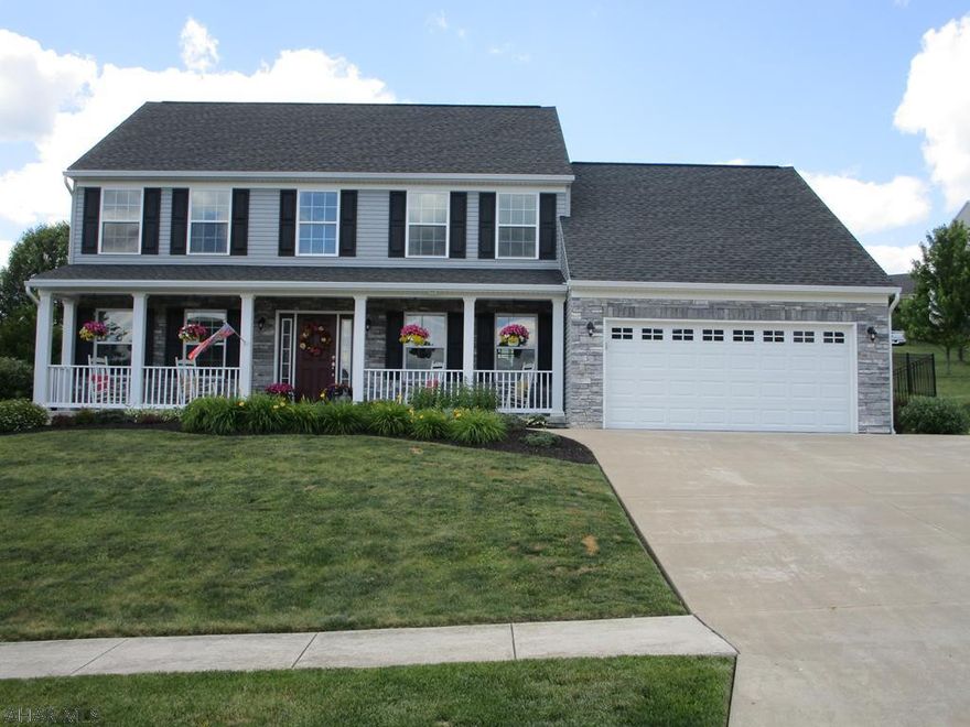 Quince Court. 2 story, move right in. 4 BR, 3 BA, 1 - 3/4 BA, 2 laundry rooms. First floor den/office. Family rm w/gas fireplace, finished basement. 2 car garage, radiant heated pool & patio. Professionally landscaped, pool alarm on French door to outside.