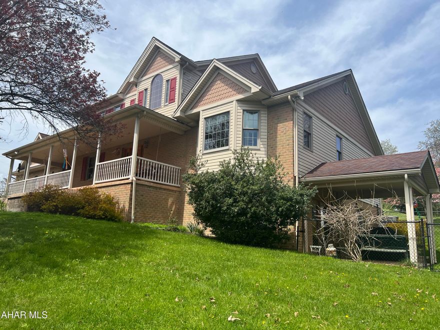 On this Secluded Oasis of 7.5 acres sits your beautiful brick and vinyl sided Cape Cod with large front porch to enjoy the amazing panoramic view. There is also a screened in porch off the back sliding glass door. 

The entire perimeter of the property is fenced  in. But, there is also a small area fenced for the dog off the small side porch. There is a 3 car garage, paved driveway and heated inground pool.

Large windows, high ceilings, great architecture , open floor plan and hardwood floors makes this house feel wide open. The Spiral staircase and 2nd floor loft add to the beauty of this 3100 Square foot home.
 
The 1st floor great-room has hard wood floors and a 2-sided fireplace that opens into the kitchen. Also, on the first floor is a spacious master suite, laundry room and another full bath.
   
Upstairs you will find 2 bedrooms, with a jack and Jill bathroom and a huge heated storage area over the garage.

The basement is finished with family room, office, full bath and sewing area which opens to the covered side porch.

This serene 3 bedroom, 4 bath home in Bellwood School District is waiting for you!