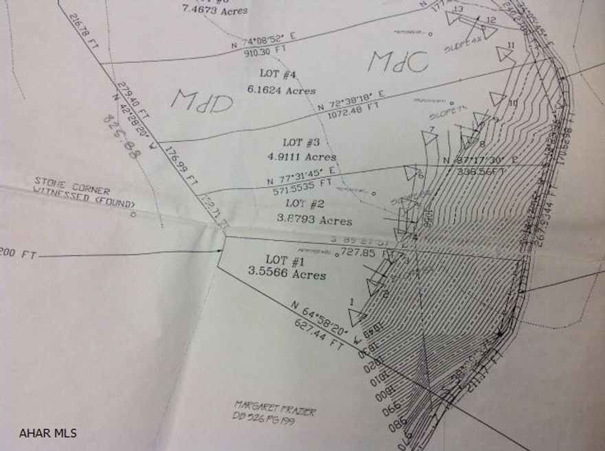 Nice wooded building lot with a view! Year around residence or a great location to build your cabin in the mountains!! Perc approved for a sand mound septic system. Lot 1 next to this lot is For Sale and has 3.5566 acres and is also perc for sand mound septic system.  Very nice views from either property.