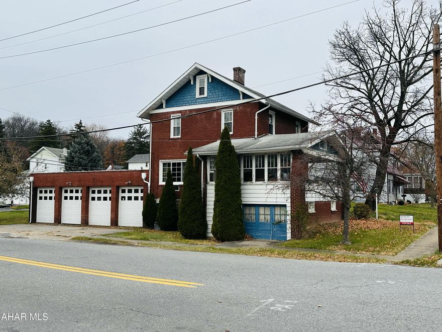 Welcome home to 2524 Pleasant Valley Boulevard! Just minutes from everything there is to do in Altoona, this home is an exceptional example of central location! With less than a 5 minute drive to restaurants, shopping, schools, and parks, you will never feel the inconvenience of running errands again. Hardwood floors span both the second floor, and primary level; with some light touch-ups, they could be brought to their original brilliance! The kitchen has been appointed with gorgeous granite countertops, and ample cabinet space that makes the space perfect for any size family. Finishing off the first floor is a versatile living room containing both old world charm (just take a look at the beautiful and functional woodburning fireplace) and offering enough open floor space to bring in a touch of a modern feel, if you'd prefer. Upstairs, you'll find three bedrooms, all with plenty of closet space, and a spacious full bath. All this, and it also doesn't hurt that the furnace and hot water heater are less than 5 years old!

Some of my favorite features of this solid brick home include: 

A MASSIVE four bay garage! This amenity is in addition to off-street parking, and is ideal for a home mechanic, or people who like to treat themselves with recreational vehicles!!! This garage is fully powered, all four doors are new, and opens directly into the basement of the home. No more wet, muddy snow shoes!

All new Vinyl multi pane windows! No expense was spared in upgrading the windows of this home for efficiency, as the owner opted the highest quality, gas-pressurized replacements for all but 4 windows at the basement level 

Last but not least, the extra lot providing more than enough space for outdoor entertaining, and a perfect blank canvas for creating your own personal oasis!!

There is so much dream house potential here, don't miss this opportunity to make this house your home. Schedule your private tour today!!