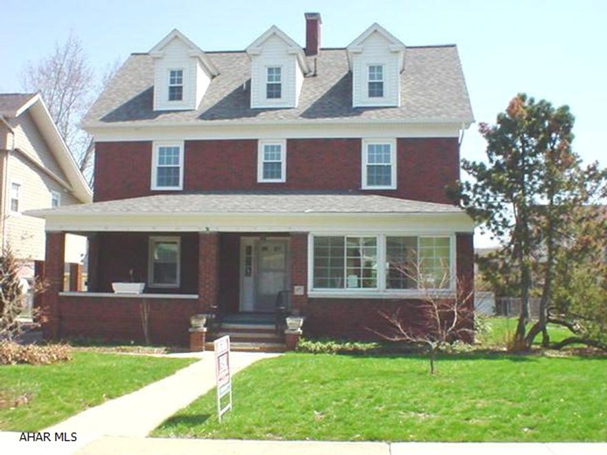 Classic brick beauty in Columbia Park! 3 bedrooms, 1 full and 2 half baths, hardwood floors throughout, gas fireplace, sun room, all new vinyl windows, newer roof, furnace & water heater, updated 100 amp breaker box, kitchen with breakfast nook, & freshly painted interior. Potential for family room in basement.