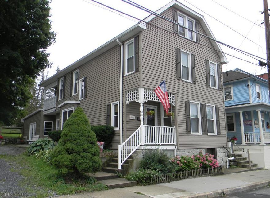 Located in Bedford's Historic District,  your own part of the history. This beautiful well maintained home built in 1897 features 3 bedrooms 2 full bath's. The built in woodwork with pocket doors and a built in wall cabinet . Walking distance to all of Bedford's main attractions and events . Off Street parking, Private  second floor balcony, eat in kitchen and main floor laundry. Fully finished attic can be added bedrooms or recreation bonus rooms. Main level 18x20 bonus room has a mini split air conditioning. This home is complete with natural gas for heat and central air through out. This home is a must see. Zoning is R-4 Residential & Professional office
