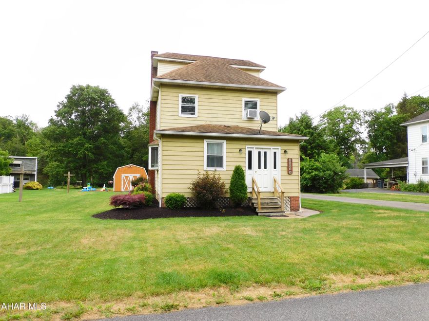 Great starter home in the Bellwood-Antis School District! Spacious living room with new LVP flooring. First floor laundry also has 1/2 bath. Remodeled bonus room on first floor is great for a kids play area or a 3rd bedroom. New LVP flooring throughout most of the house. Bonus room on second floor is perfect for a home office or a nursery. Plenty of parking and a relaxing outdoor patio. You will love the large yard with a private setting!