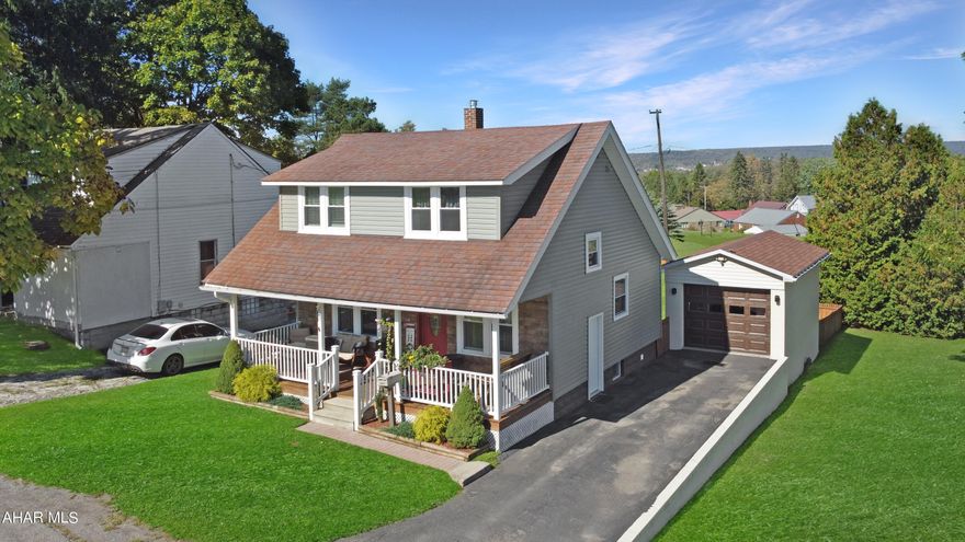 Welcome to 1129 W High Street, located in the highly sought-after Central Cambria School District! This charming Cape Cod-style home has recently undergone numerous updates & is ready for you to move right in! As you step onto the main floor, you'll be welcomed by a spacious foyer that leads into a large dining room, a cozy living room perfect for relaxation, & an inviting eat-in kitchen equipped w/ included appliances. Upstairs, you'll find three generously sized bedrooms along w/ a fully updated bathroom. The unfinished basement offers potential for customization, featuring durable epoxy floors, freshly painted walls & ceiling, a laundry area, & ample storage space. Outside, enjoy the convenience of a one-car detached garage & off-street parking, along w/ a charming covered front porch. The expansive, fully fenced backyard provides plenty of space for outdoor activities & gatherings. Some updates include new flooring, plumbing, siding, chimney liner & so much more. Don't miss out on this wonderful opportunity—call today for more information!