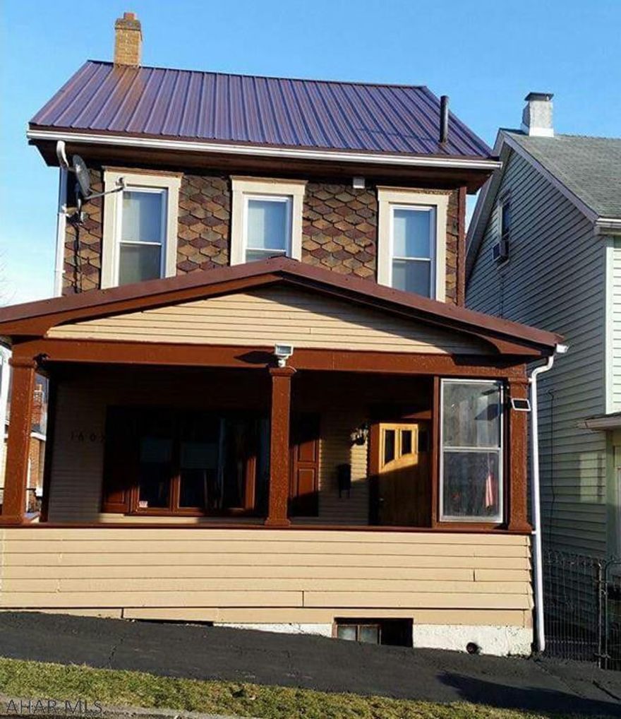 2.5 story home, living room & dining room hardwood floors, kitchen has tile floor, 2nd floor has 2 BR w/hardwood floors, bath with tile floor, jetted tub. 3rd BR in attic, no heat. Basement has laundry and half bath. Special features are sliding patio doors leading to deck, fenced in yard, off street parking, plus 1 car garage and 4 camera security system, central air, life time warranty of windows 2nd & 3rd floor.