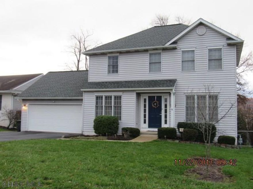 Immaculate 2 Story Home on a quiet dead end street. Kitchen is updated with stainless steel appliances. Huge Pantry!! Door to the attached garage is located in the kitchen as well for convenience. Center island. Breakfast area. Large living room has doors to the decks and lots of natural light. Dining room is currently being used as a Den. Upstairs 3 very nice sized bedrooms. Master Bedroom has full bath and Walk in closet. Finished basement with Family Room and Half Bath. Doors out to the backyard and tons of storage. Two decks out the back...one upper and one lower. The view from the deck is amazing. Back yard is large and flat and completely fenced. Nothing to do in this house...move right in! New roof 2012. Taxes, lot size and sq footage taken from tax records.